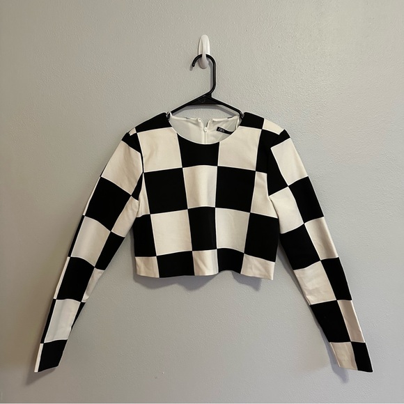 Zara check print top - Picture 2 of 6